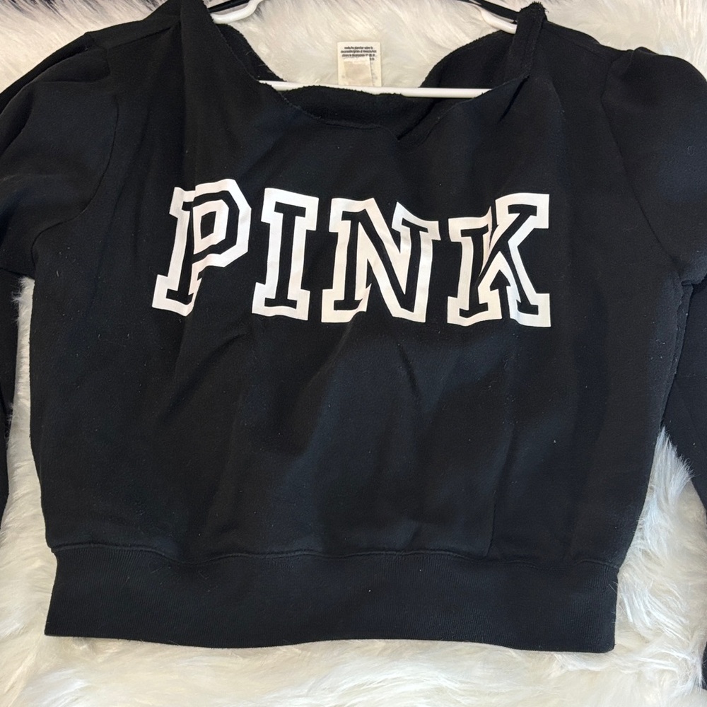 Black PINK off shoulder sweater Shirt